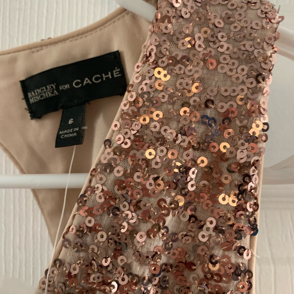 Never worn Badgley Mischka for Cache Sequin Dress